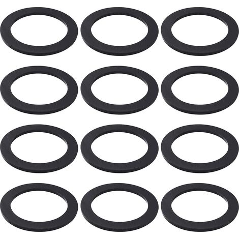 12 Pièces 54x40x2 mm Plats Joint D'écoulement de lavabo, Rondelles en Silicone pour Plomberie, Joints pour Siphon, pour Tuyau de Vidange de Cuisine (1/4)