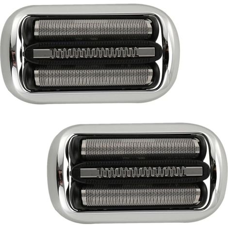 Tête de rechange 32S avec grille et lame, compatible avec rasoirs Braun Series 3 modèles 3000s, 3010s, 3040s, 3050cc, 3070cc, 3080s, 3090cc, lot de 2 pièces (1/4)