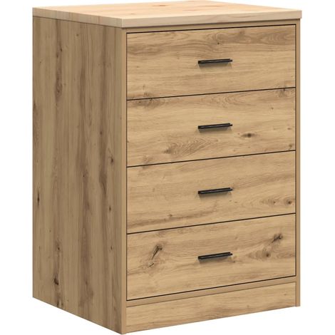 Mobile contenitore multifunzionale per garage 60 x 51 x 85 cm con 4 cassetti realizzato artigianalmente in legno di rovere e pino. Codice articolo: 020051401.