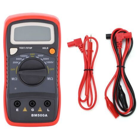 BM500A 1000V LCD Resistance Tester Digital Insulation Resistance Meter Megohm Meter (1/5)