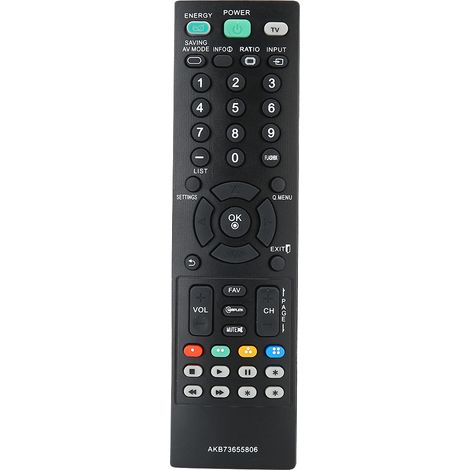 Télécommande de remplacement AKB73655806 en ABS noir pour téléviseur LG (1/5)