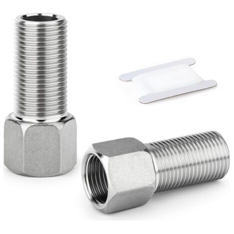 1PCS Raccord de tuyauterie en acier inoxydable 304, Adaptateur hexagonal à rallonge, 1/2\ (1/5)