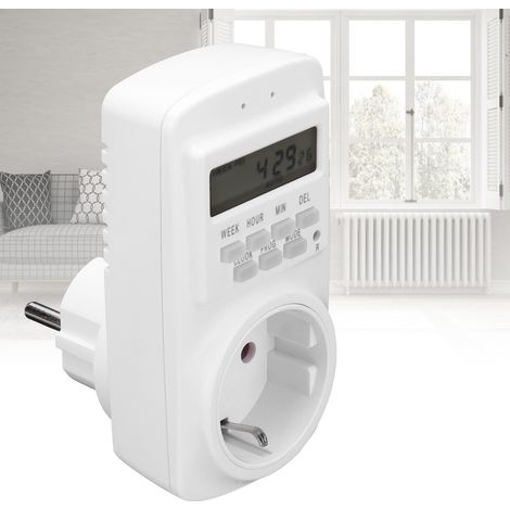 Standard-Europäische 90-250V 16A Steckdose mit Fernbedienung, elektronischem Timer, automatischer Abschaltung, Smart-Home-Steckdose. (1/5)