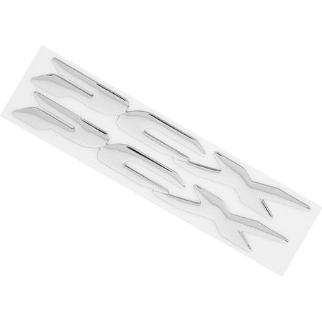 Autocollants 3D flexibles en plastique pour moto Honda PCX 150/125 2017-2019, logo latéral, argent. (1/5)