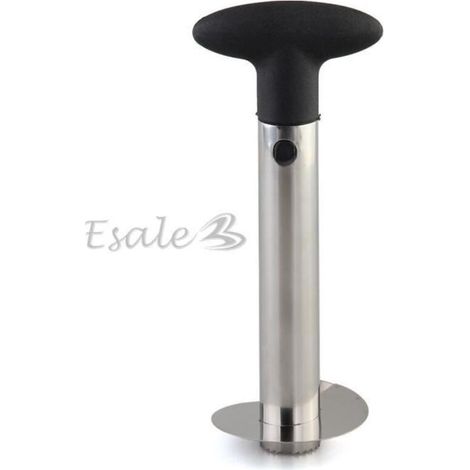 Outil de cuisine - Inox - Coupe ananas - Gris - Style contemporain - Trancheur éplucheur (1/4)
