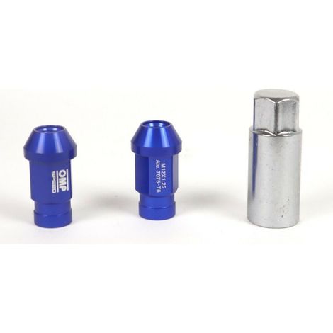Set Tuercas OMP 7075 Azul 20 uds M14 x 1,25 (1/3)
