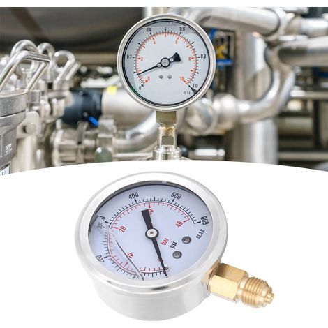 Manomètre à vide radial à bain d'huile TS&PGG604&40bar 1/4BSP Y60 0&40bar 0&600psi (1/5)