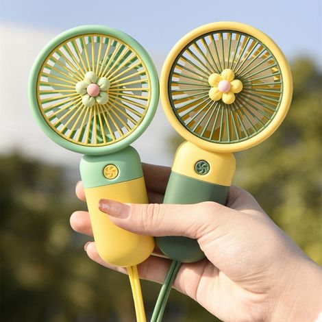 Nouveau petit ventilateur portable silencieux et compact, rechargeable par USB, multifonctionnel, avec chargeur portable pour le couxrzi (1/5)