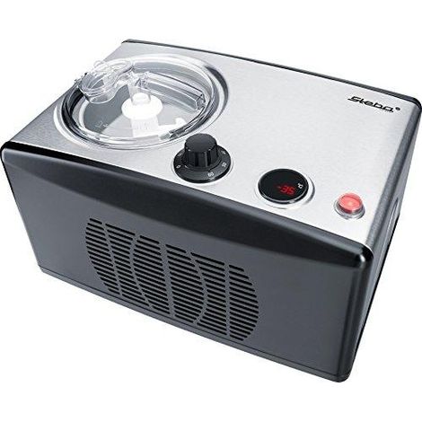 Steba IC 150 Eismaschine aus Edelstahl, Kapazität 1,5 Liter