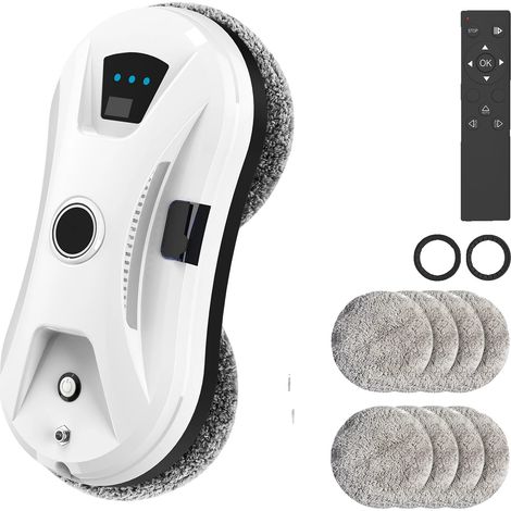 Robot limpiacristales, pulverización automática de agua, potente succión, enchufe europeo. (1/2)