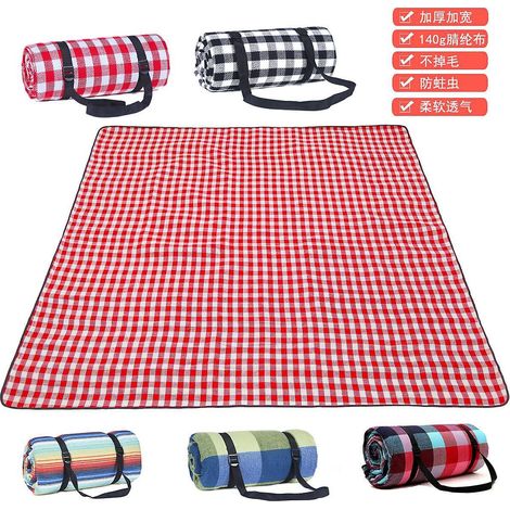 Tapis de pique-nique imperméable, épais et antidérapant, natte de camping portable, coussin de sol extérieur résistant à l'humidité (1/4)