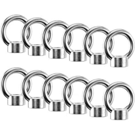 Golfari M6, golfari in acciaio inox 304, bulloni di sollevamento, per scopi di sollevamento, set da 12 pezzi. (1/3)