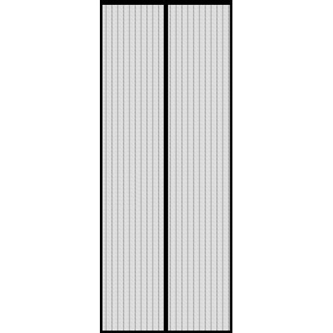 Magnetisches Moskitonetz für Türen und Fenster, 120 x 220 cm – Anti-Fliegen-Moskitonetz, ohne Bohren, schwarz (1/5)