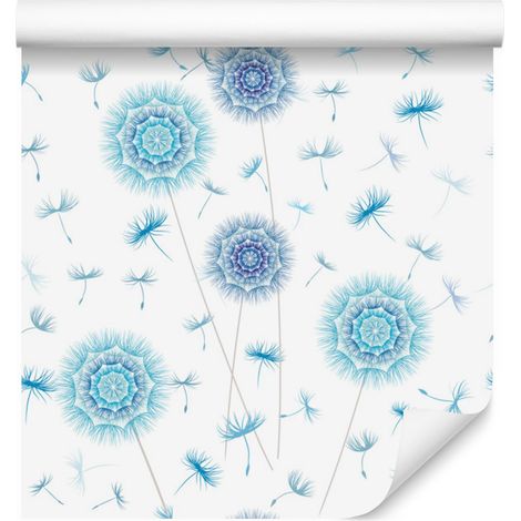 Papel pintado con motivos de diente de león para salón y dormitorio, 50x1000 cm. (1/5)
