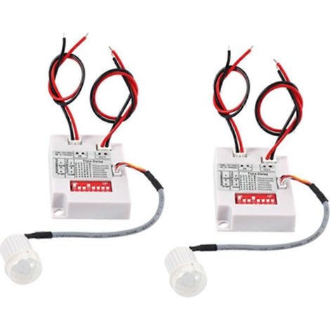 12V/24V Infrarot-Bewegungsmelder (PIR) mit Zeitschaltuhr für LED-Flurbeleuchtung (1/5)