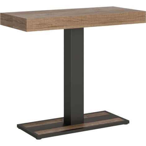 Tavolo consolle "Messina" allungabile in legno per sala da pranzo -Allungabile fino a 190 cm / Classic / Abete Natura (1/4)