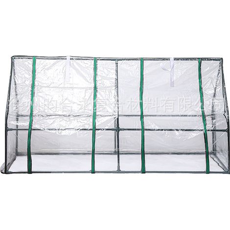 Housse transparente de rechange étanche grande serre deux compartiments dimensions 180 90 90 culture extérieure (1/3)