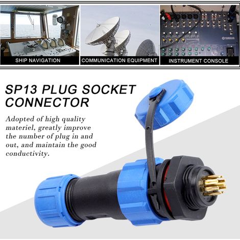 IP67 SP13 9-poliger wasserdichter Kunststoffstecker (9-polig) (1/5)