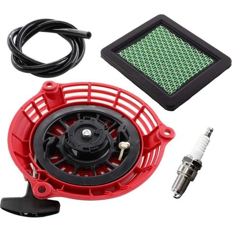 Démarreur à rappel et filtre à air pour Honda GC135 GC160 GCV135 GCV160 EN2000 Pièces de moteur de générateur 28400-ZL8-023ZA 28400-ZL8-013ZA Bougie d'allumage horizontale verticale 4-5,5 CV (1/4)