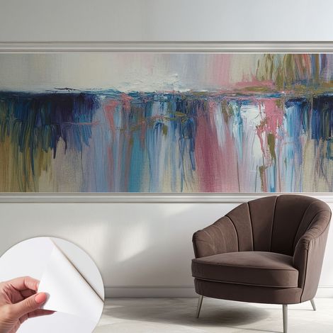 Carta da parati autoadesiva - impermeabile - murale da parete - decorazione murale - Astrazione colorata 250x104 cm (1/5)