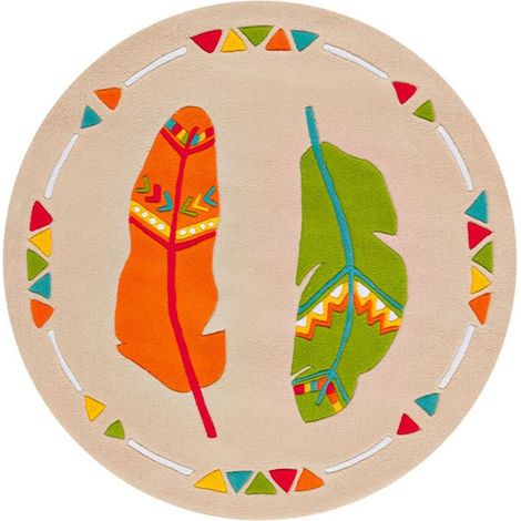 Tapis tufté à la main spirit glowy 3141 - Rond Ø 130 cm