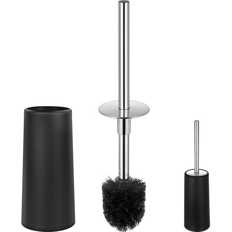 1 Ensemble Brosse WC Silicone Autoportante, Blanc (1/5)