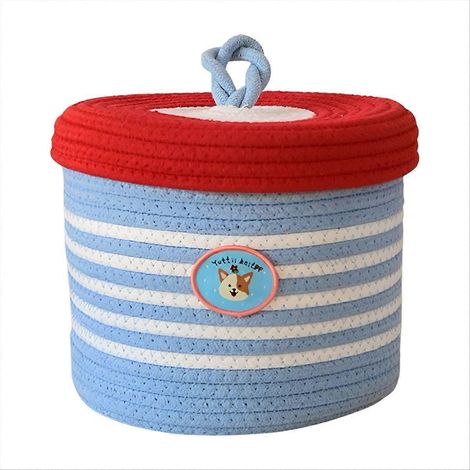 Panier de rangement tressé pour salon, bureau, accessoires de rangement, panier B (1/5)