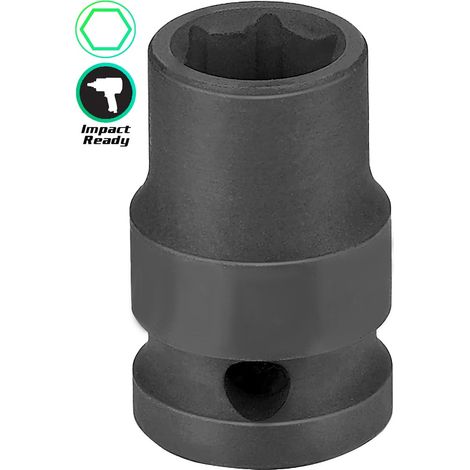 Llave de vaso 3/4 corto 6 caras de IMPACTO, medidas a elegir de 19 a 38 mm (27 mm) (1/5)