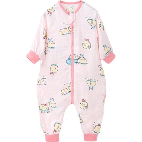 1 gigoteuse pour bébé, en fibre de bambou, manches et jambes longues, taille S/M/L/XL, pour nuit sécurisée (1/5)