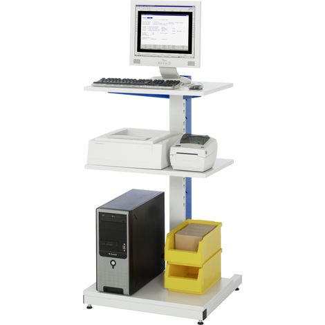 Rau Computer-Ständer stationär BxTxH 650x650x1150mm (1/5)
