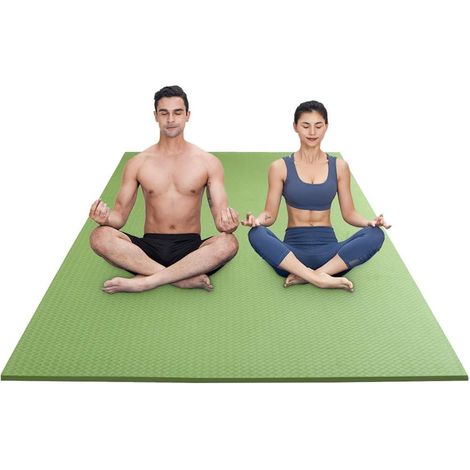 Tapis Sport Fitness Grande 200×130cm 15mm Epais Tapis de Yoga Antidérapant XXL Tapis de Gym Pilates Exercice avec Sac de Yoga (1/5)