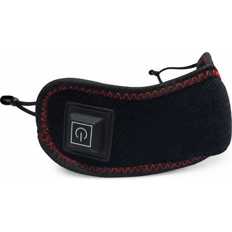 Masque nasal chauffant sans fil noir avec 16 LED infrarouges 660/850 nm et 3 niveaux