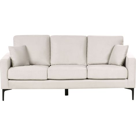 Sofa 3-Sitzer GAVLE Stoff Hellbeige