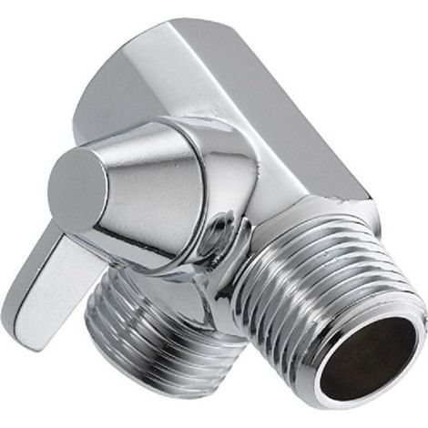 Inverseur de Douche, Adaptateur Universel de Dérivation 3 Voies en Laiton Chromé G1 / 2 "Adaptateur de Soupape en Forme de T pour Bras de Douche Monté-LIAIKI
