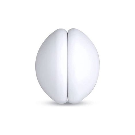 Ynkkvre - Boucles magnétiques pour rideaux - 2 poids magnétiques puissants pour rideaux - Aimants ronds blancs pour rideaux de douche et nappes  Extra lourds, antidérapants (blancs) - 40 mm x 30 mm (1/5)
