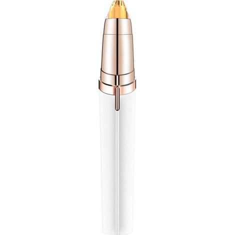 Tondeuse à sourcils et nez - Tondeuse à nez - Tondeuse à poils de nez - Tondeuse à nez rechargeable - Tondeuse à poils du visage - Électrique portable - Unisexe - Blanc - ABS (1/4)