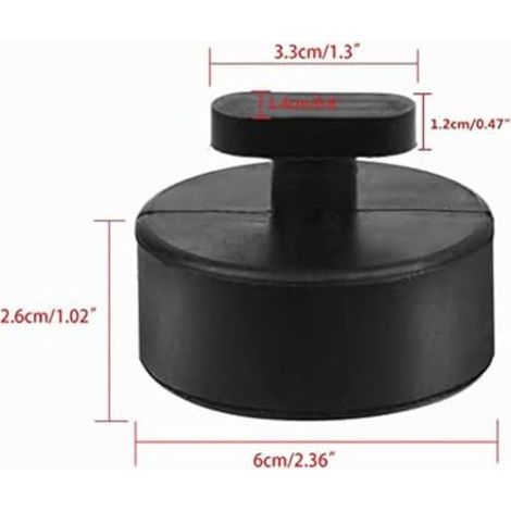 Voiture Coussinet de Point de Levage Jack, Lot de 4 Patins de Levage en Caoutchouc pour Cric Corvette C5 C6 C7 (1/3)
