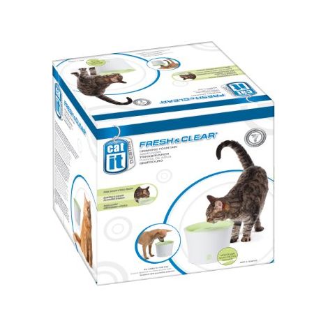 Hagen Cat IT Fontana per Gatti Bianca e Verde 3L (1/4)