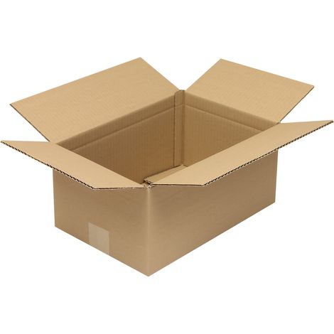 Faltkarton 1-wellig Höhenrillung Maße 305x215x250mm A4 Qualität 1.20 B braun braun (1/2)