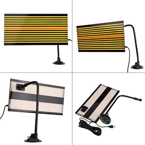 Panneau réflecteur LED pour détection de chocs, outil de réparation de chocs sans peinture pour carrosserie automobile, destiné à la détection des dommages causés par la grêle. (1/3)