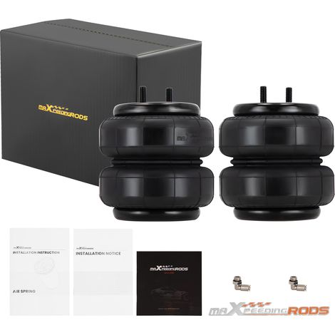 2x 2500 LBS Universal Air Suspension Sping Bag Kit for Truck Caravan Pickup Van (1/5)