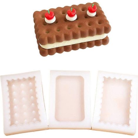 Moules rectangulaires pour la cuisine maison, parfaits pour la confection de biscuits et de desserts faits maison. (1/5)