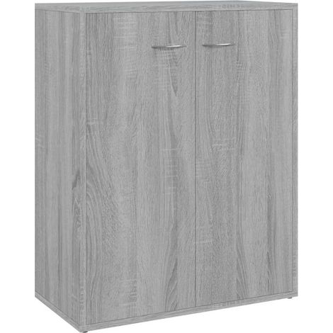 Maison Exclusive - Credenza Grigio Sonoma 60x30x75 cm in Legno Multistrato (1/5)