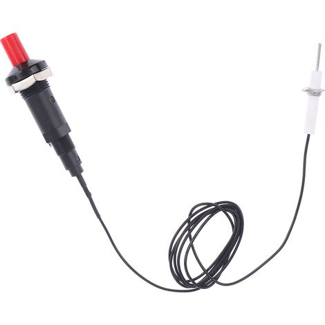 2Pc Ignitor Wire - Remplacement de l’Assemblage d’électrode en céramique, Ignition Electrode Can DIY Bending for Gas Burner Ceramic Spark Plug Ignition Electrode Replacement (1/5)