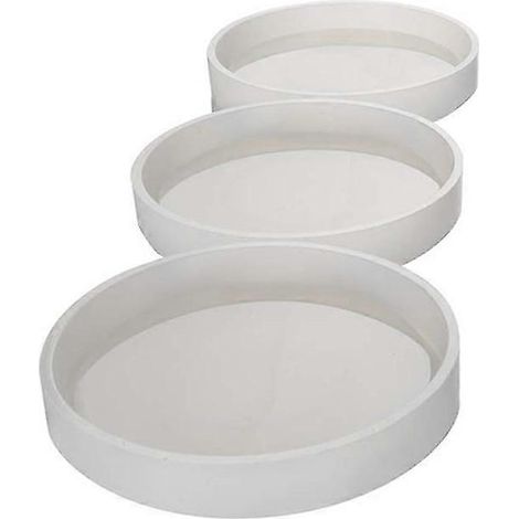 Moule en silicone pour sous-verres ronds DIY en 3 pièces, grand format, diamètre 10 cm (3,94 pouces), moule de coulée en résine C (1/5)