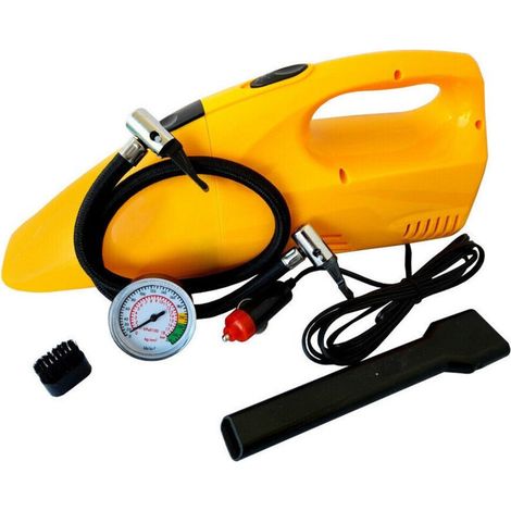 Aspirateur de voiture 2 en 1 avec compresseur, manomètre, 12 V, 250 psi et accessoires inclus. (1/2)