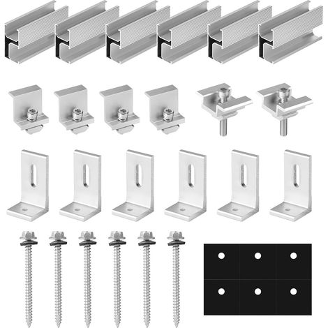 Kit de Fixation Panneau Solaire avec 6pcs 100mm ails Courts (1/5)