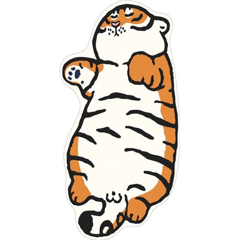 Tapis enfant motif tigre mignon 40x60 cm antidérapant doux pour chambre, décoration intérieure salon tapis de sol (1/5)