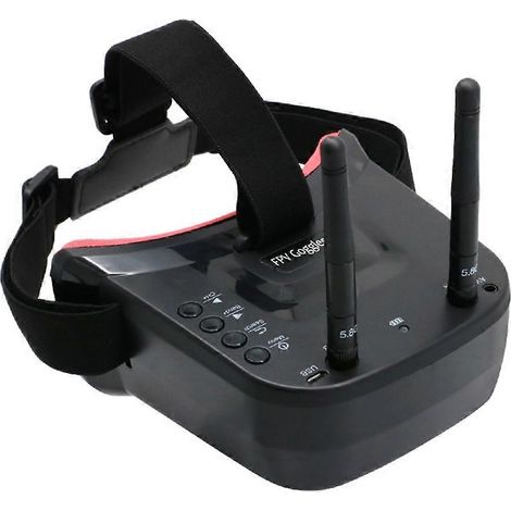 paire de lunettes de protection oculaire VR009 5,8 g pour avion miniature à voilure fixe, avec écran 40 canaux, 3 pouces, 480 x 320 pixels et masque FPV. (1/5)