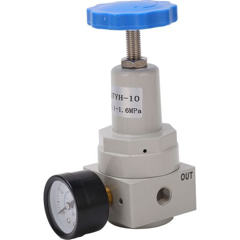 Réducteur de pression pneumatique haute pression automatique QTYH-10, régulateur de débit d'air industriel, vanne de contrôle de pression précise pour systèmes pneumatiques. (1/5)